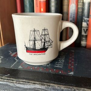 VINTAGE Nautical Maritime Ship Mug The Brigantine